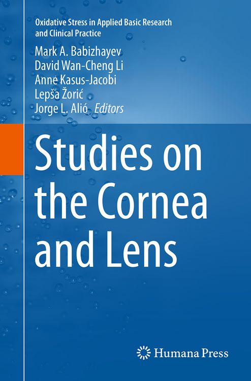 Produktbild: Studies on the Cornea and Lens