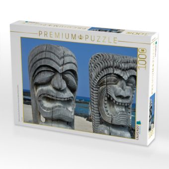 Produktbild: CALVENDO Puzzle G&ouml;tzen bewachen den Puuhonua o Honaunau National Historical Park | 1000 Teile Lege-Gr&ouml;&szlig;e 64x48cm Foto-Puzzle f&uuml;r gl&uuml;ckliche Stunden