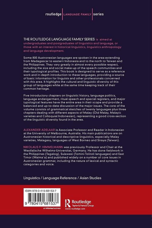 Produktbild: The Austronesian Languages of Asia and Madagascar