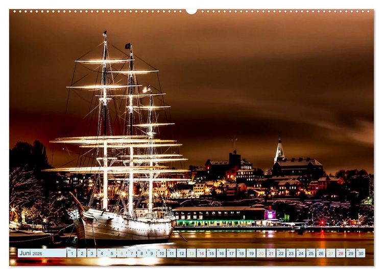 Produktbild: Stockholm - Venedig des Nordens (hochwertiger Premium Wandkalender 2026 DIN A2 quer), Kunstdruck in Hochglanz