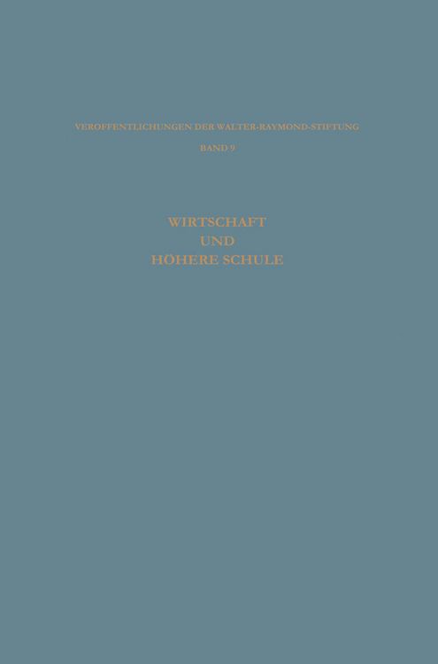 Produktbild: Wirtschaft und H&ouml;here Schule
