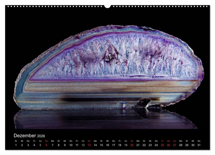 Produktbild: Leuchtende Achate (Wandkalender 2026 DIN A2 quer), CALVENDO Monatskalender
