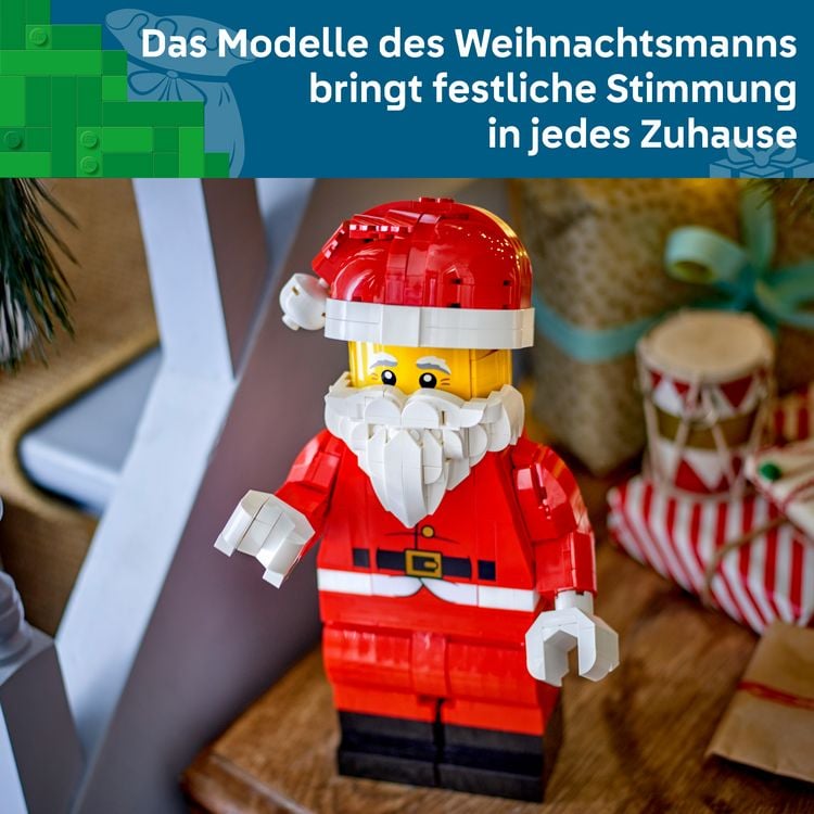 Produktbild: LEGO Gro&szlig;e Weihnachtsmann-Minifigur Weihnachtliches Bauspielzeug 40820