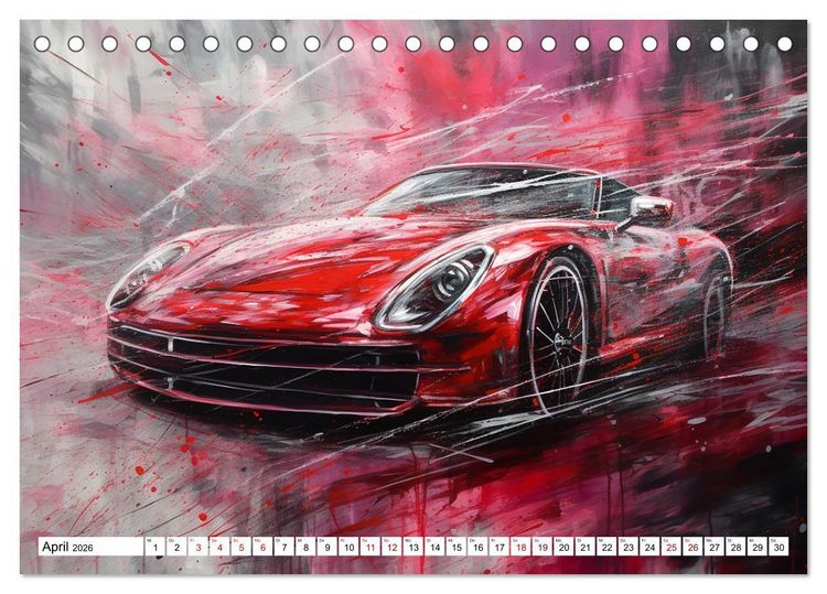 Produktbild: Neon Speed (Tischkalender 2026 DIN A5 quer), CALVENDO Monatskalender