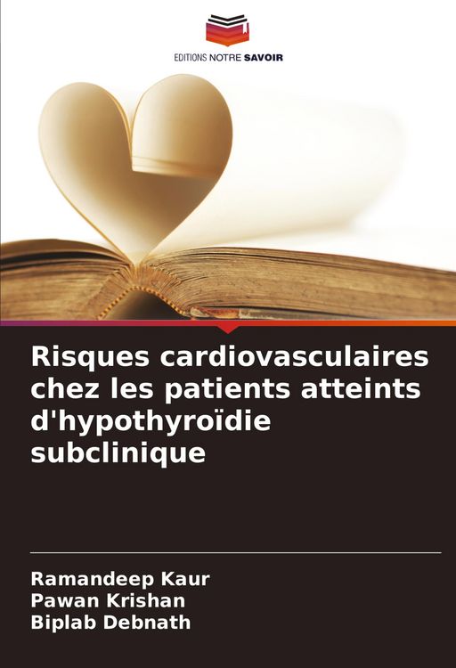 Produktbild: Risques cardiovasculaires chez les patients atteints d'hypothyro&iuml;die subclinique