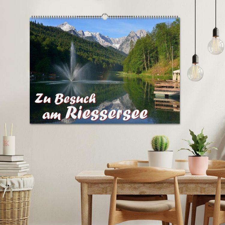 Produktbild: Zu Besuch am Riessersee (Wandkalender 2026 DIN A2 quer), CALVENDO Monatskalender