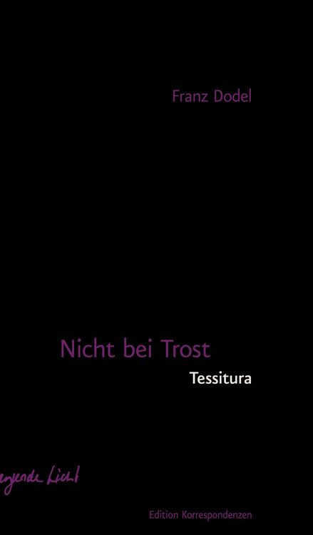 Produktbild: Nicht bei Trost. Tessitura