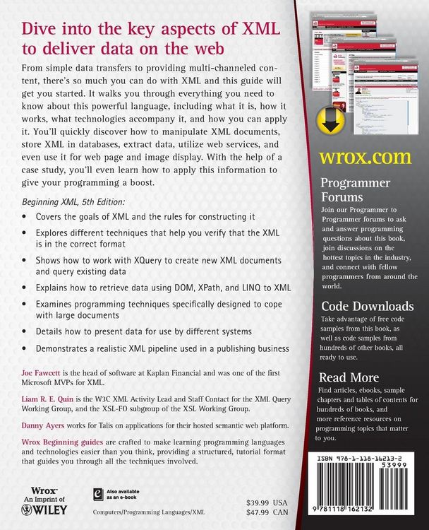 Produktbild: Beginning XML