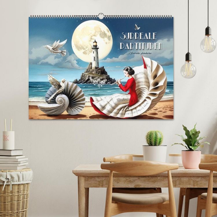 Produktbild: Surreale Partituren (Wandkalender 2026 DIN A2 quer), CALVENDO Monatskalender