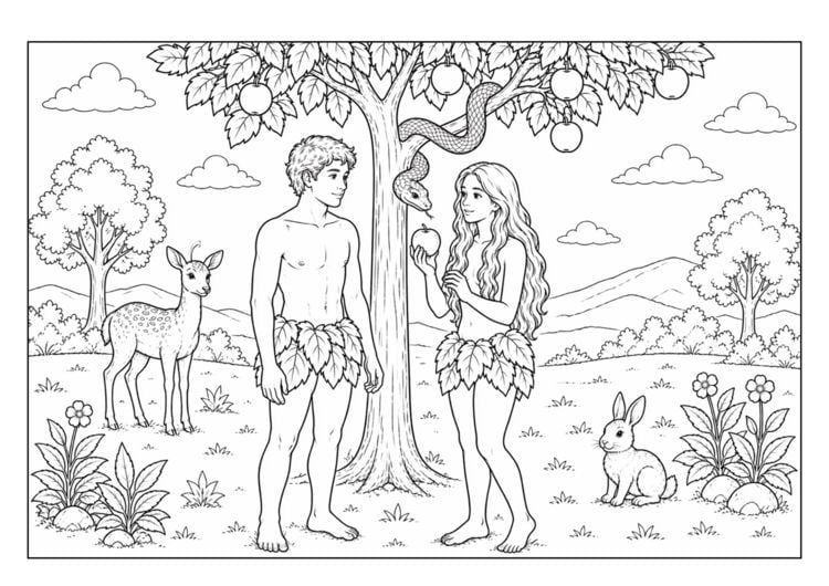 Produktbild: Bibel Malbuch f&uuml;r Kinder ab 8 Jahren und Erwachsene mit 74 wundersch&ouml;nen Ausmalmotiven aus dem Alten und Neuen Testament