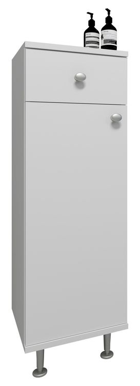 Produktbild: Badm&ouml;bel Midischrank Badschrank Schublade Nilosi