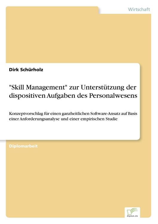 Produktbild: "Skill Management" zur Unterst&uuml;tzung der dispositiven Aufgaben des Personalwesens