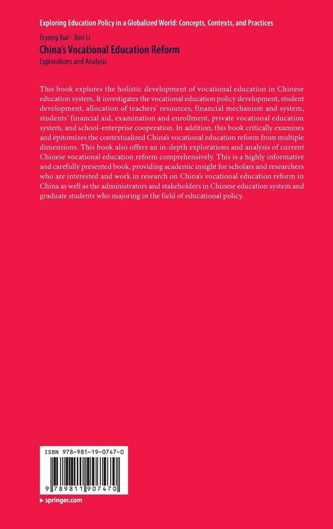 Produktbild: China&rsquo;s Vocational Education Reform