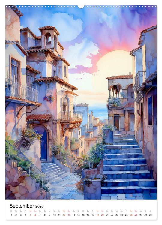 Produktbild: Italienische Riviera - wundersch&ouml;ne K&uuml;ste (hochwertiger Premium Wandkalender 2026 DIN A2 hoch), Kunstdruck in Hochglanz