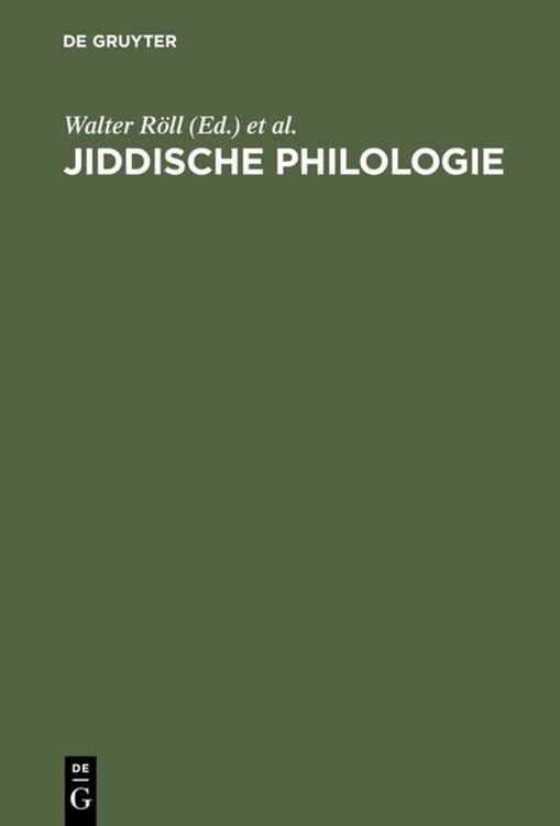 Produktbild: Jiddische Philologie