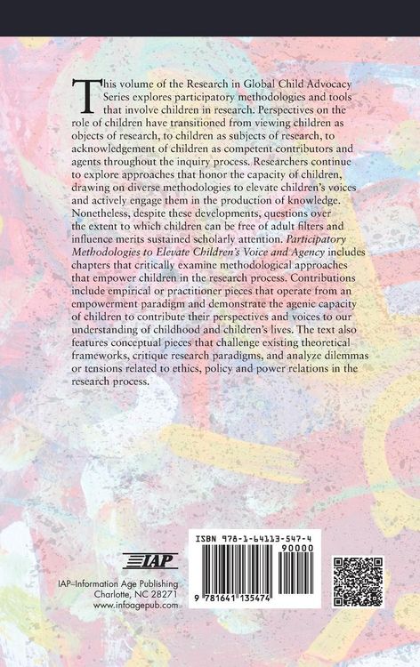 Produktbild: Participatory Methodologies to Elevate Children's Voice and Agency