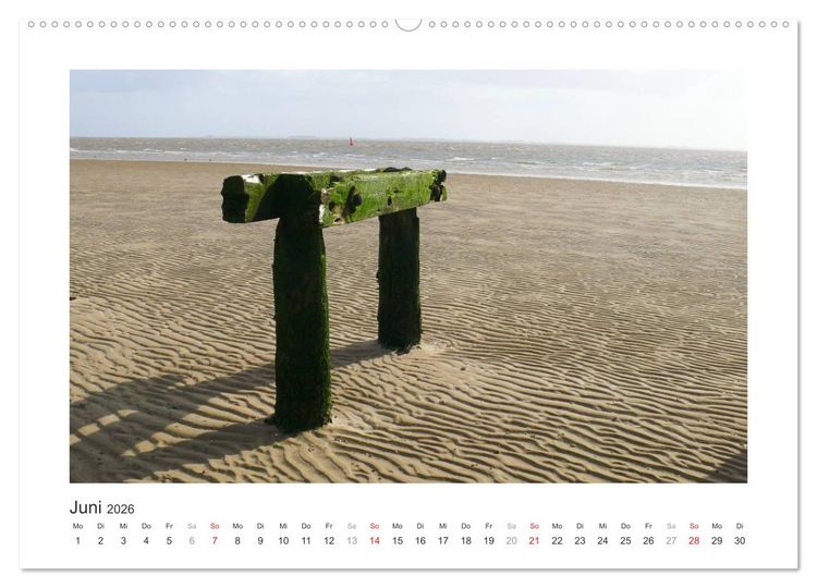 Produktbild: Wangerooge. Der Charme des Ostanlegers (hochwertiger Premium Wandkalender 2026 DIN A2 quer), Kunstdruck in Hochglanz