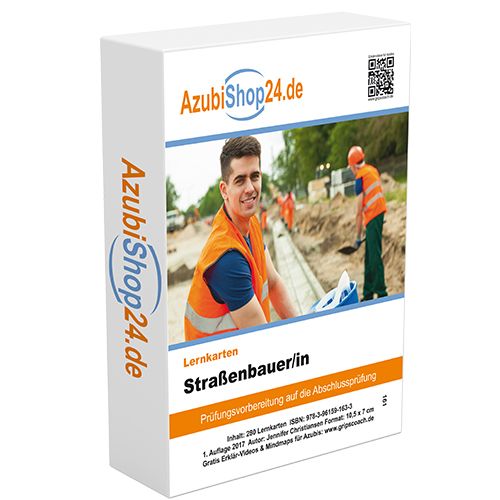 Produktbild: Pr&uuml;fung Stra&szlig;enbauer Pr&uuml;fungsvorbereitung Lernkarten