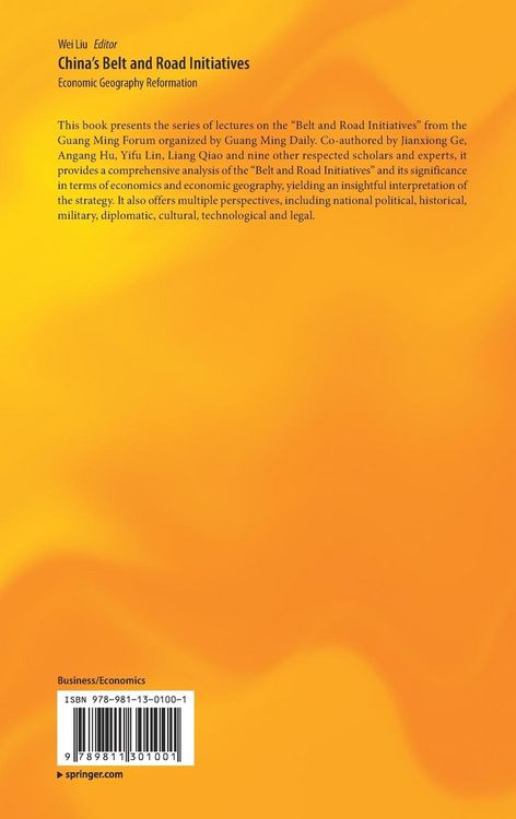 Produktbild: China&rsquo;s Belt and Road Initiatives