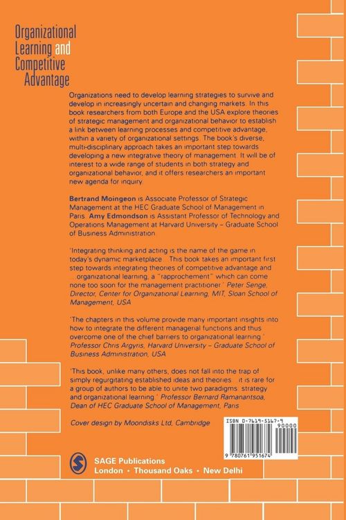 Produktbild: Organizational Learning and Competitive Advantage