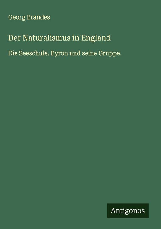 Produktbild: Der Naturalismus in England