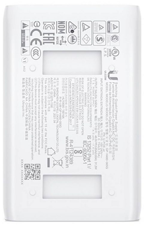 Produktbild: Ubiquiti Networks Ubiquiti POE+ Injector U-PoE-AT max. 30W Powermodul 1 GBit/s