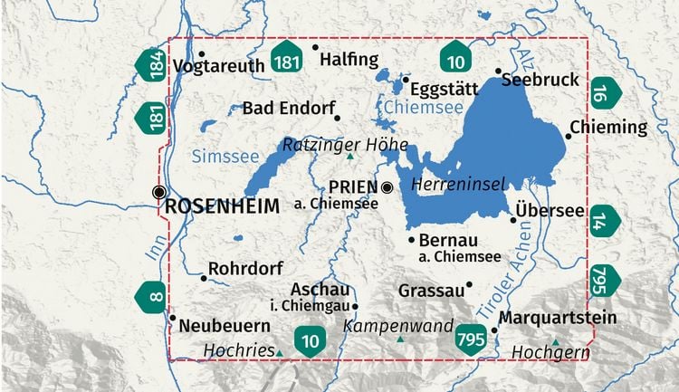 Produktbild: KOMPASS Wanderkarte 792 Chiemsee, Simssee 1:25.000