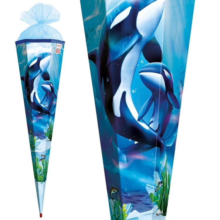 Produktbild: Motivschult&uuml;te, Orcas, 85 cm