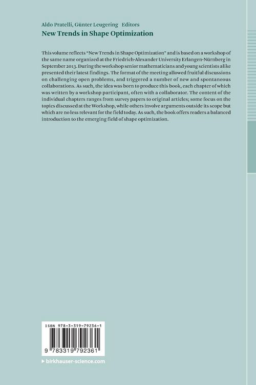 Produktbild: New Trends in Shape Optimization