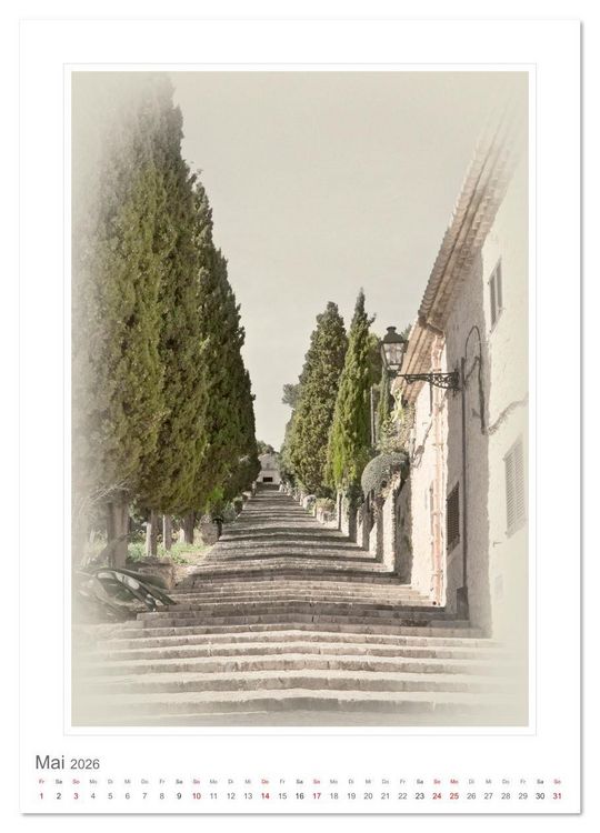 Produktbild: Durch das romantische Mallorca (hochwertiger Premium Wandkalender 2026 DIN A2 hoch), Kunstdruck in Hochglanz