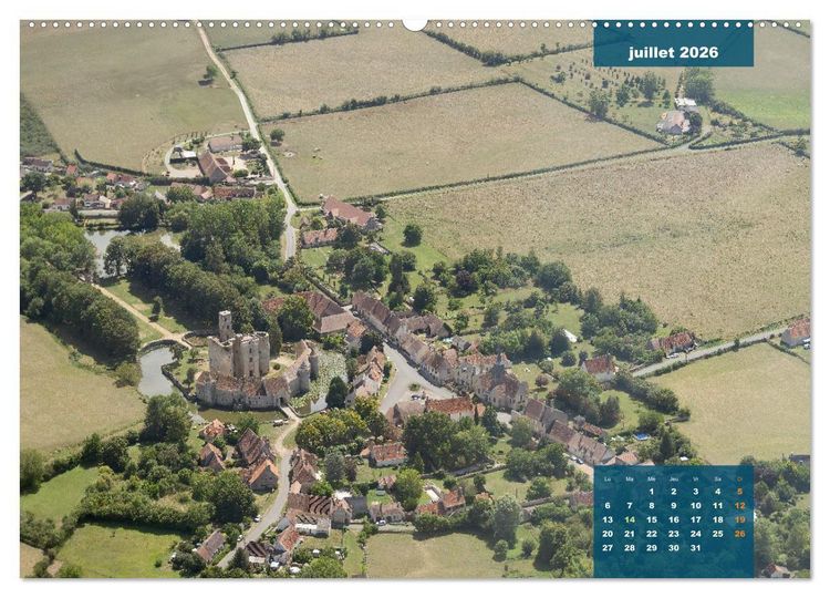 Produktbild: Le Berry secret, le Cher vu du ciel (Calendrier mural 2026 DIN A2 vertical), CALVENDO calendrier mensuel