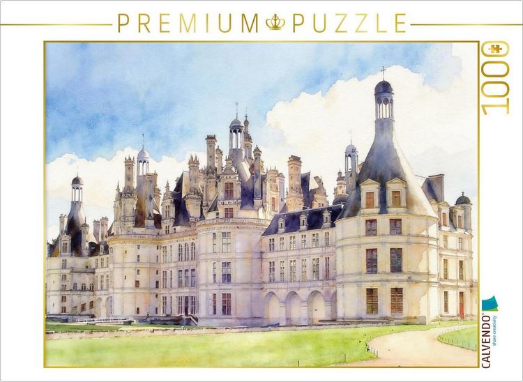 Produktbild: CALVENDO Puzzle Schloss Chambord in Frankreich | 1000 Teile Lege-Gr&ouml;&szlig;e 64x48cm Foto-Puzzle f&uuml;r gl&uuml;ckliche Stunden