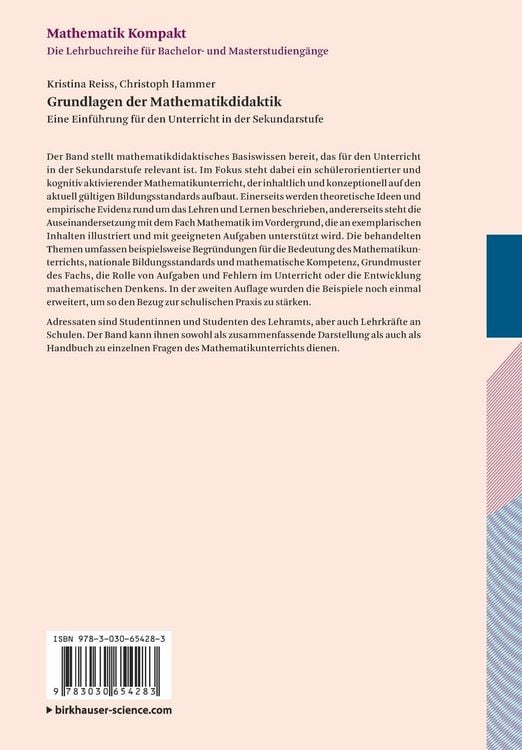 Produktbild: Grundlagen der Mathematikdidaktik