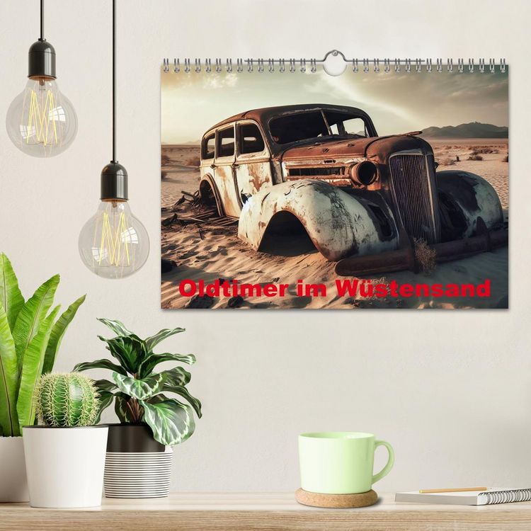 Produktbild: Oldtimer im W&uuml;stensand (Wandkalender 2026 DIN A4 quer), CALVENDO Monatskalender
