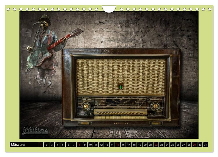 Produktbild: RADIO LEGENDEN (Wandkalender 2026 DIN A4 quer), CALVENDO Monatskalender