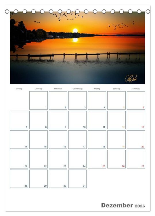Produktbild: Am Steinhuder Meer / Planer (Tischkalender 2026 DIN A5 hoch), CALVENDO Monatskalender