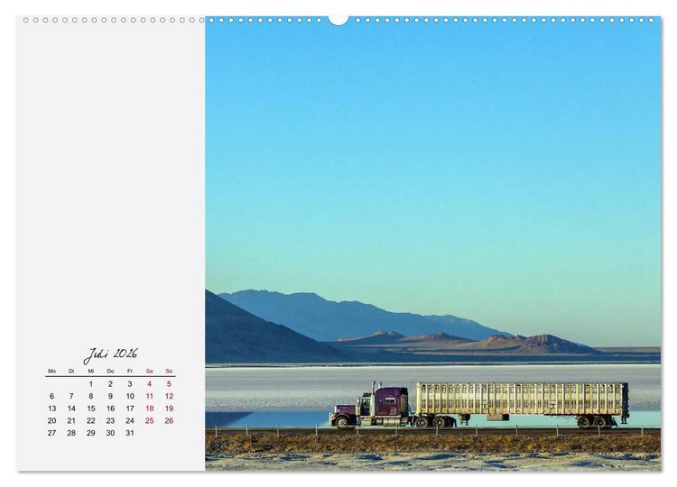 Produktbild: Langhauber. Coole Trucks in den USA (hochwertiger Premium Wandkalender 2026 DIN A2 quer), Kunstdruck in Hochglanz