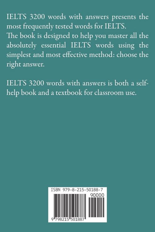 Produktbild: IELTS Vocabulary 3200 words with answer Key