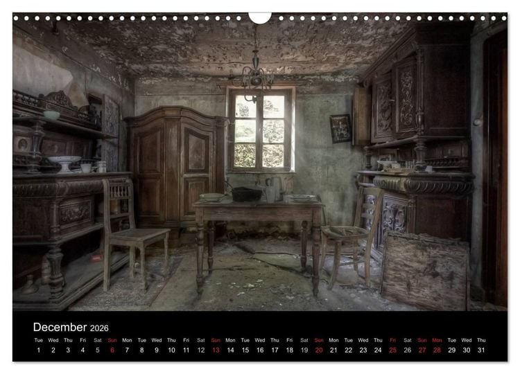 Produktbild: Lost Places - Beauty of decay (Wall Calendar 2026 DIN A3 landscape), CALVENDO 12 Month Wall Calendar