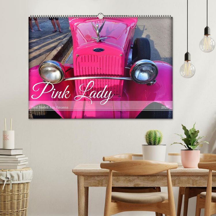 Produktbild: Pink Lady - Ford Modell A in Havanna (Wandkalender 2026 DIN A2 quer), CALVENDO Monatskalender