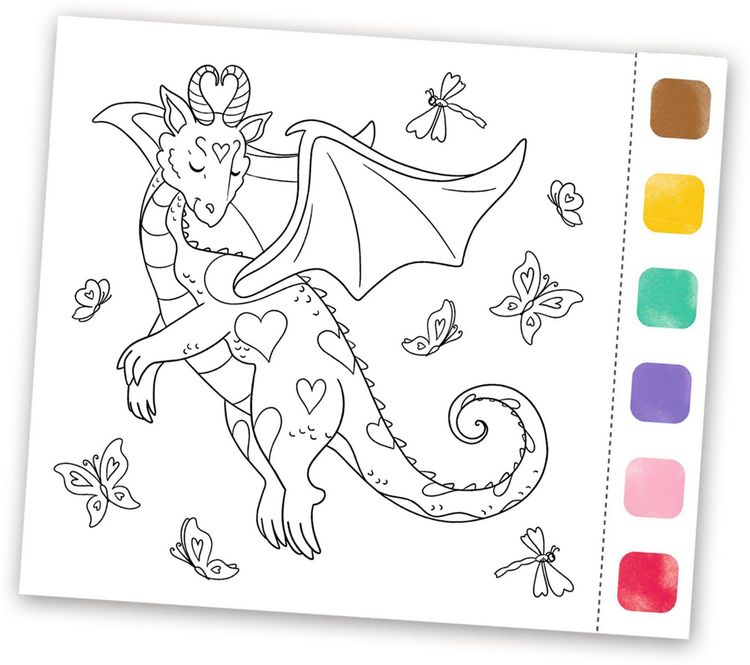 Produktbild: Aquarell-Gl&uuml;ck Drachenzauber