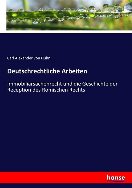 Produktbild: Deutschrechtliche Arbeiten