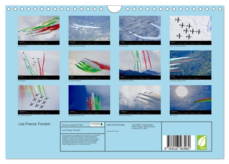 Produktbild: Les Frecce Tricolori (Calendrier mural 2026 DIN A4 vertical), CALVENDO calendrier mensuel