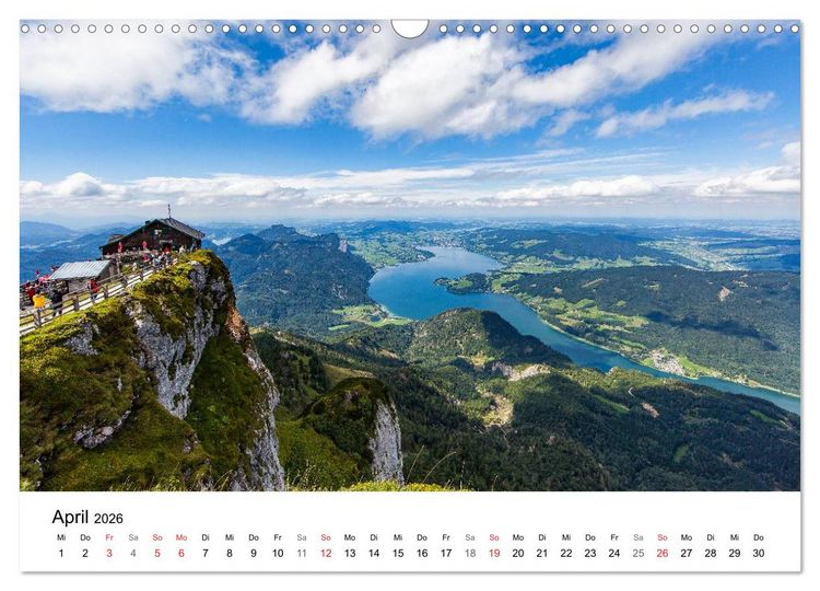 Produktbild: Salzkammergut - Die sch&ouml;nsten Seen Ober&ouml;sterreichs (Wandkalender 2026 DIN A3 quer), CALVENDO Monatskalender