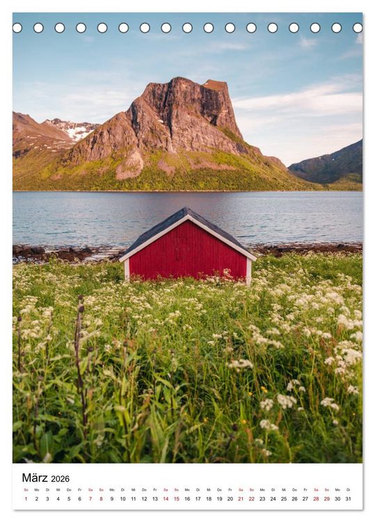 Produktbild: Norwegen - Eine Reise durch das skandinavische Land. (Tischkalender 2026 DIN A5 hoch), CALVENDO Monatskalender