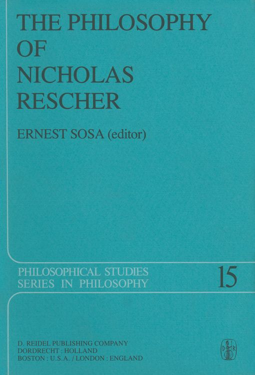 Produktbild: The Philosophy of Nicholas Rescher