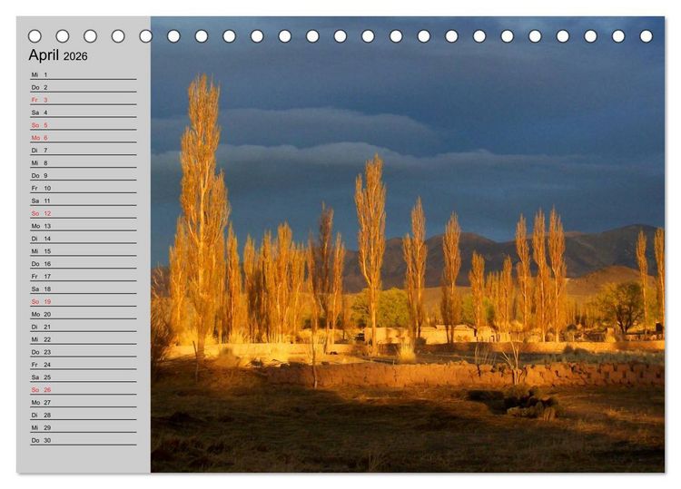 Produktbild: Argentinien - Impressionen (Tischkalender 2026 DIN A5 quer), CALVENDO Monatskalender
