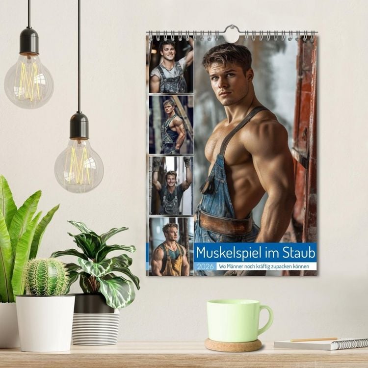 Produktbild: Muskelspiel im Staub (Wandkalender 2026 DIN A4 hoch), CALVENDO Monatskalender