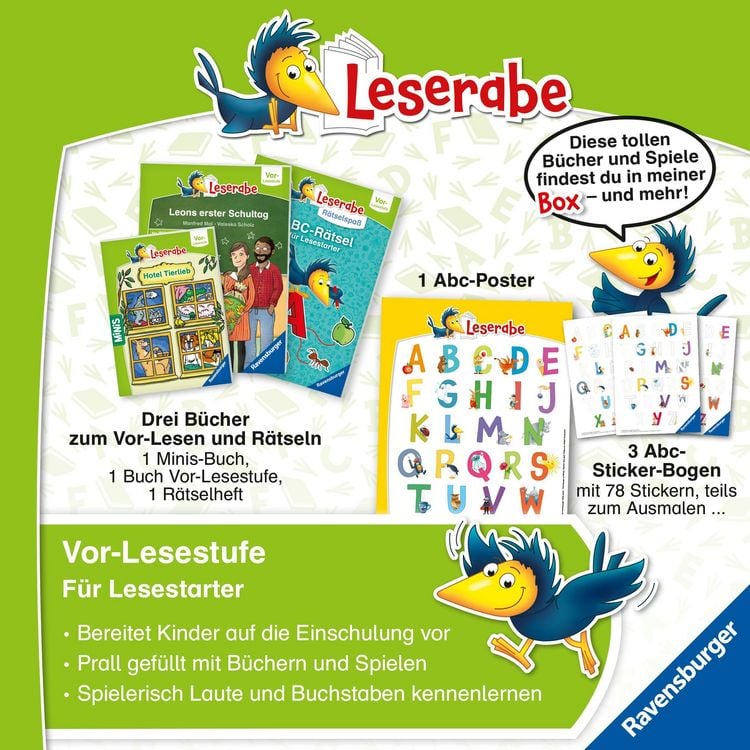 Produktbild: Leserabe Sonderausgaben - Deine gro&szlig;e Leseraben Vorschul-Box