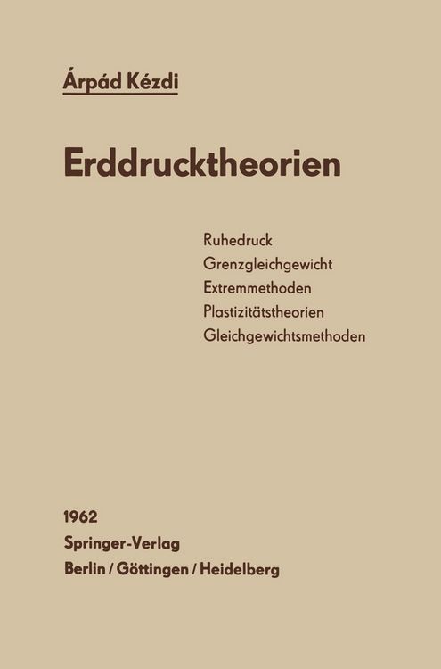 Produktbild: Erddrucktheorien